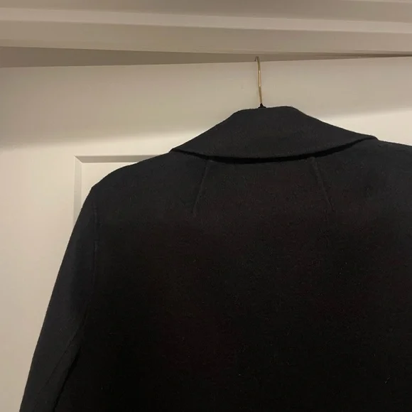 Theory Clairene Black Double-Face Wool-Cashmere Jacket Size P - Picture 6 of 7